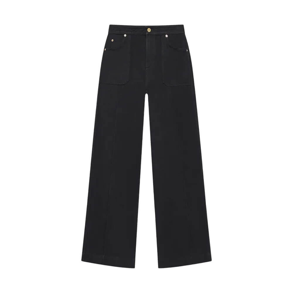 Mint Velvet Black Wide Leg Jeans